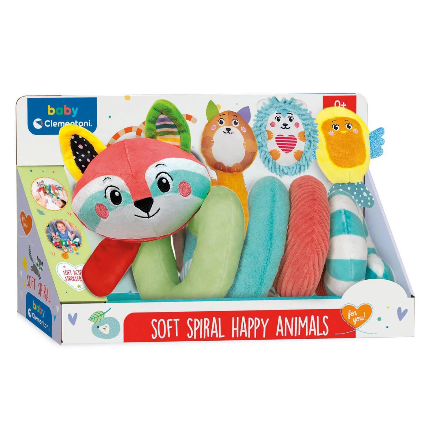 image for Jucarie de plus Baby Clementoni Spirala cu animalute foto