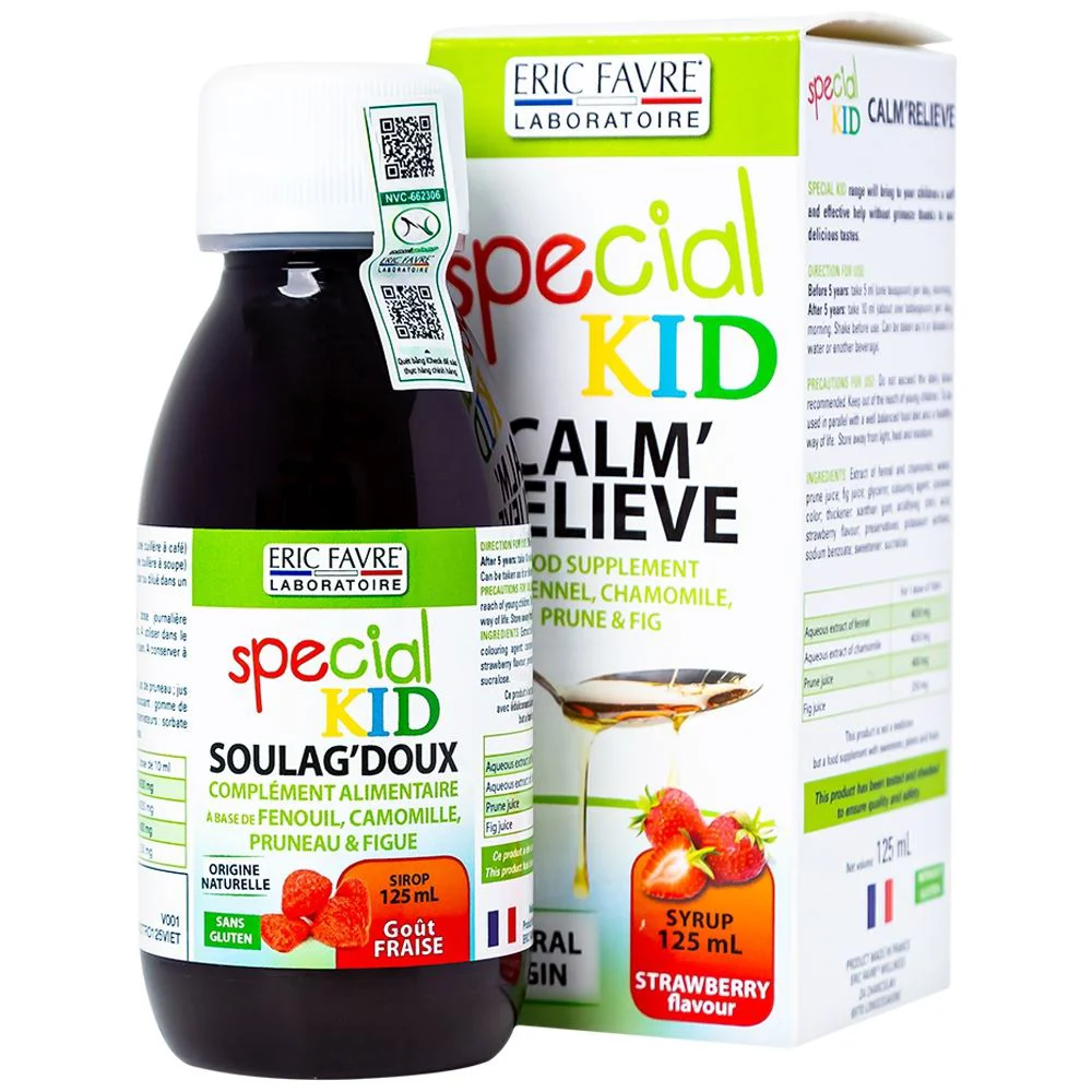 Sirop pentru copii Special Kid Sleep cu gust de capsuni, 125 ml