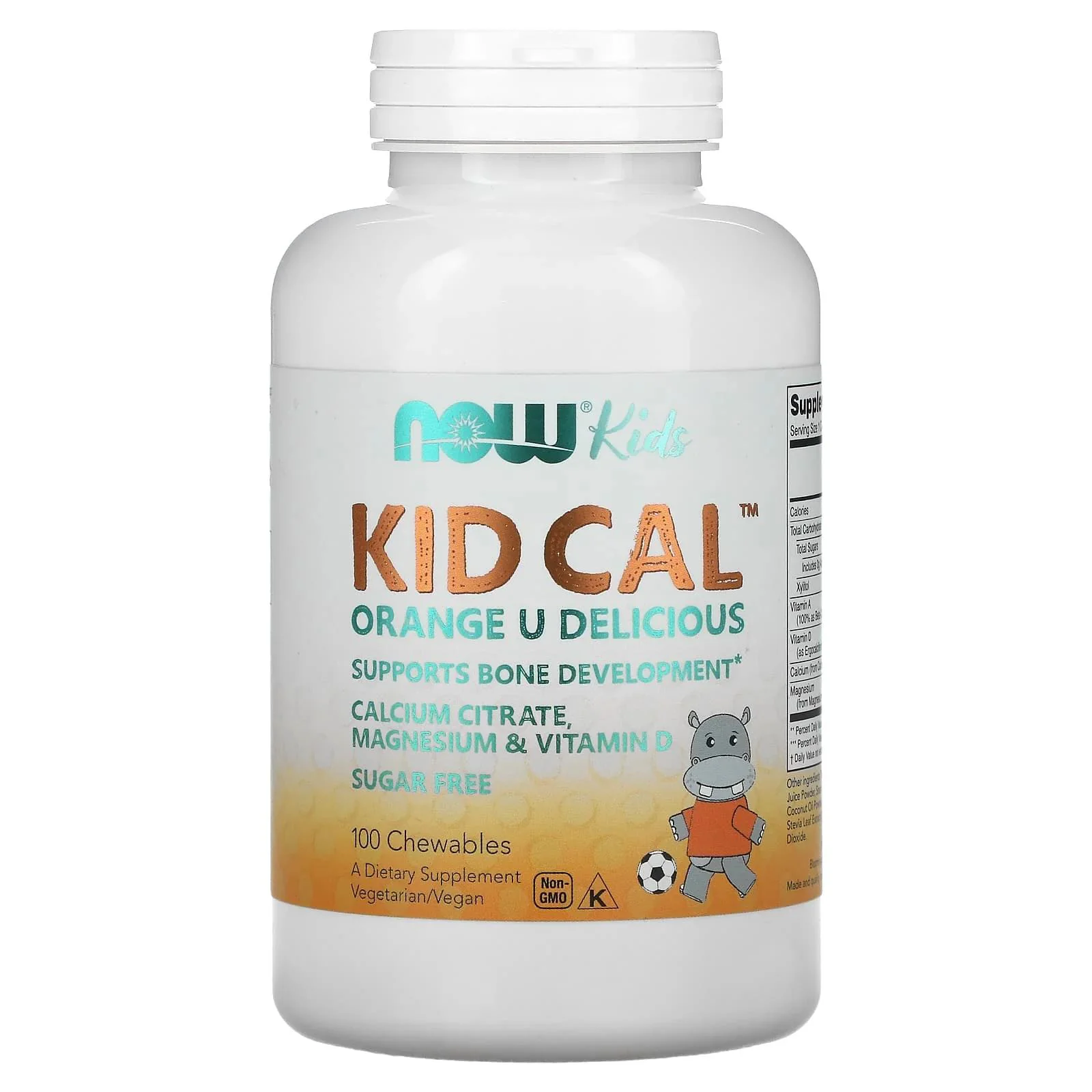 image for Supliment alimentar Now Foods Kid Cal, 100 tablete masticabile foto