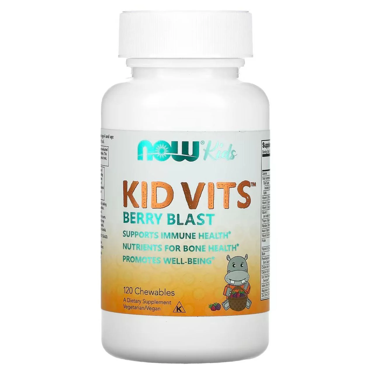 image for Supliment alimentar Now Foods Kid Vits Berry Blast, 120 tablete masticabile foto