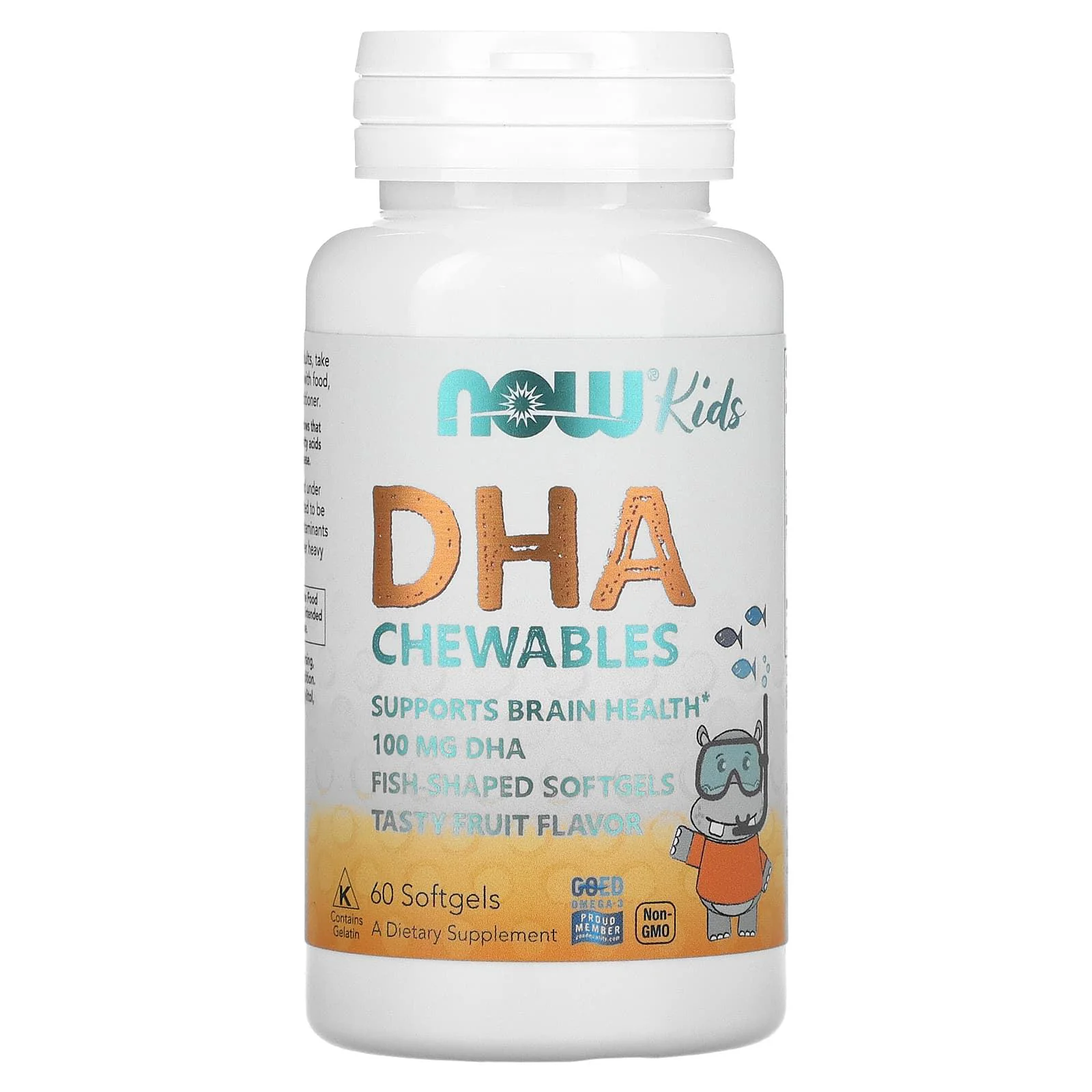 image for Supliment alimentar Now Foods Kids DHA 100 mg, 60 capsule foto