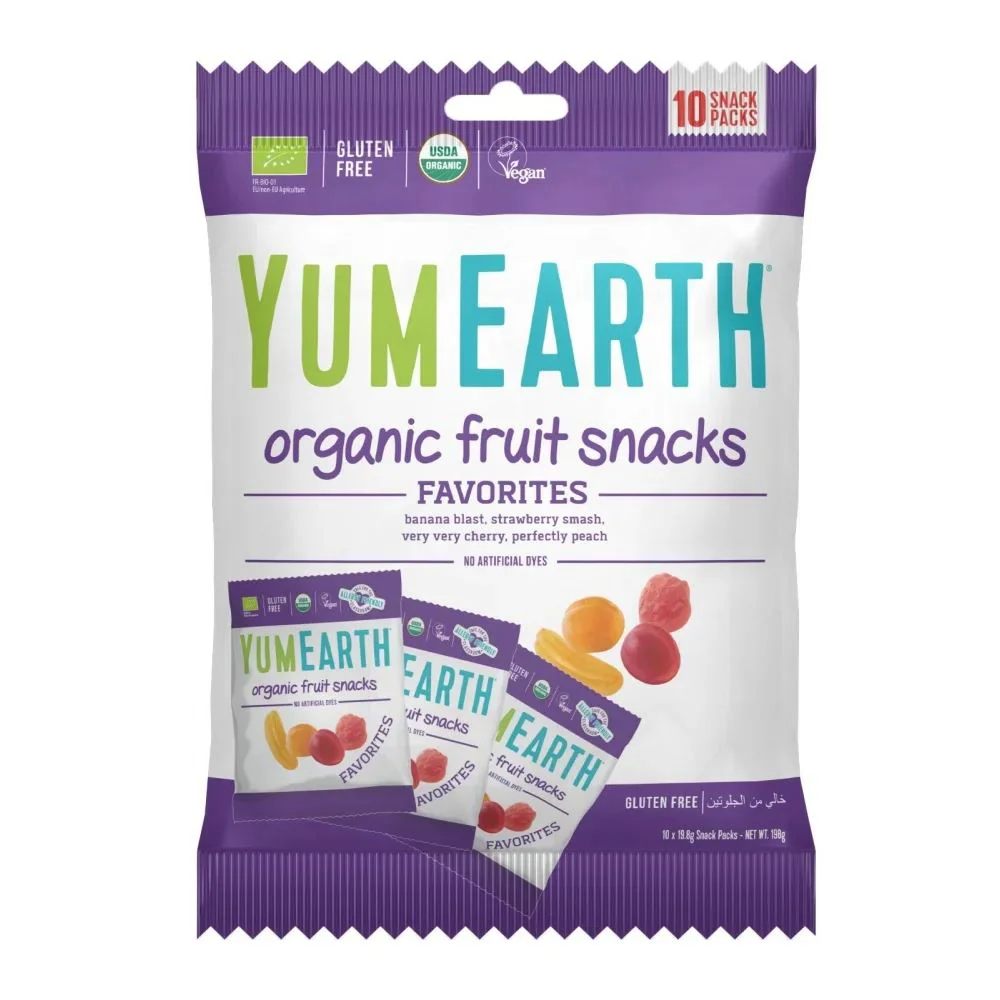 Jeleuri din fructe Yumearth Organic, 198 g