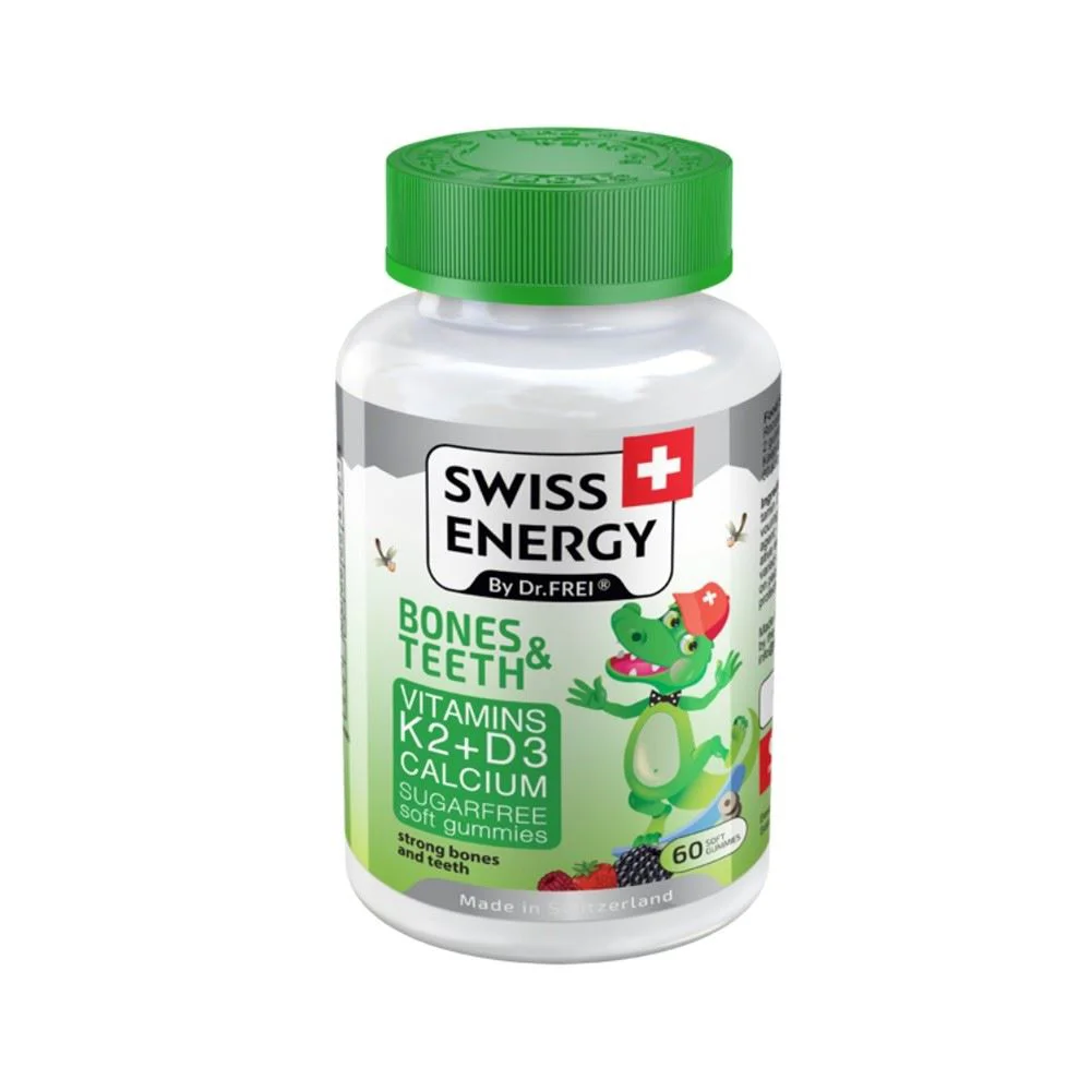 Jeleuri gumate Swiss Energy Bones&Teeth, 60 buc.