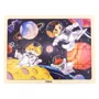 Puzzle din lemn Viga Toys "Animalele in cosmos", 24 piese