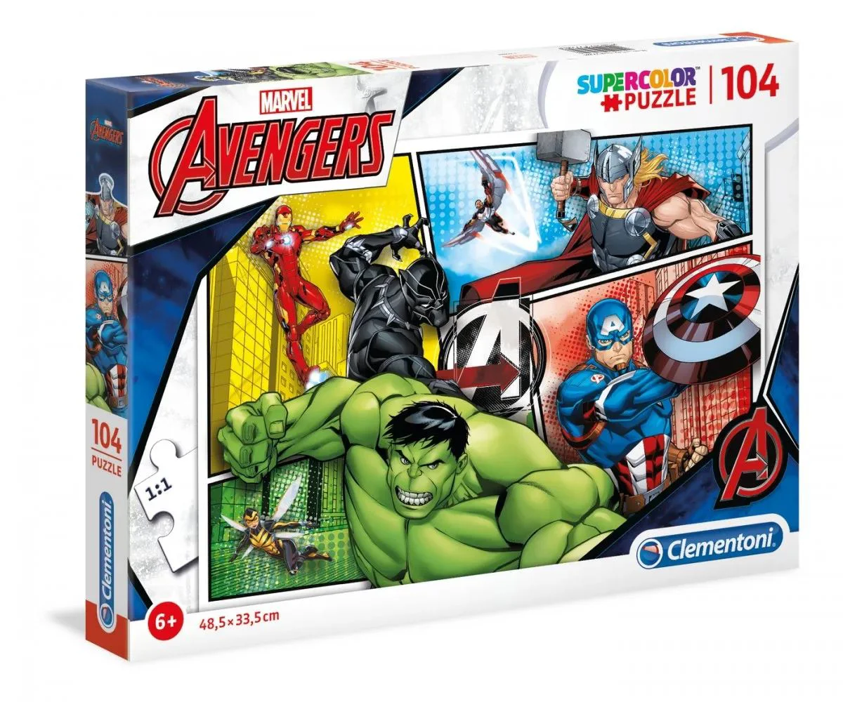 image for Puzzle Clementoni The Avengers, 104 piese foto
