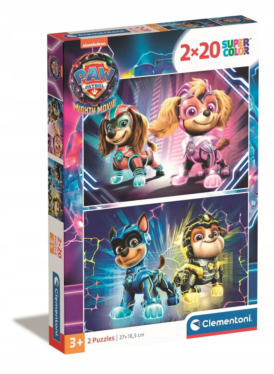 Puzzle Clementoni Super Color Paw Patrol, 2x20 piese foto