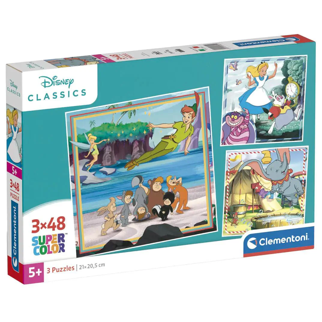 Puzzle Clementoni SuperColor Disney Classics, 3x48 piese foto