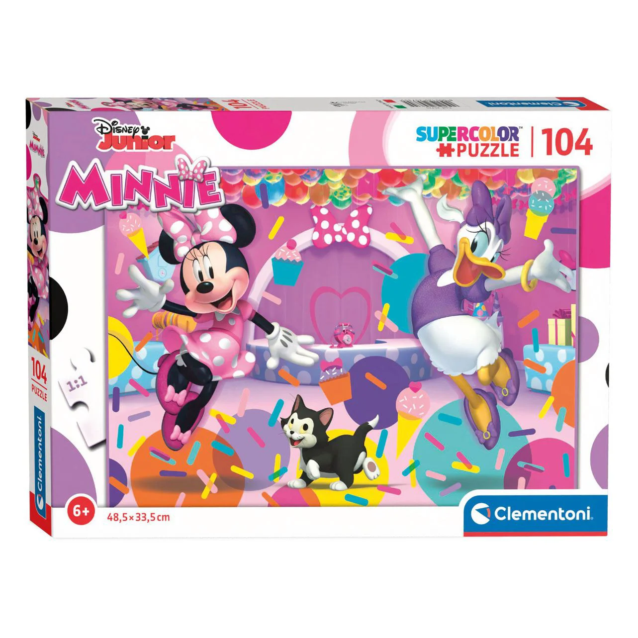 Puzzle Clementoni SuperColor Minnie si Daisy, 104 piese foto