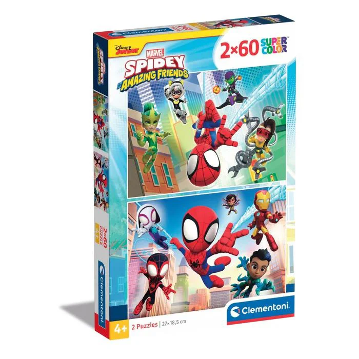 Puzzle Clementoni Spidey & his Amazing Friends, 2x60 piese foto