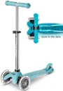 Trotineta Micro Mini Deluxe Glow LED Plus Glacier Aqua foto