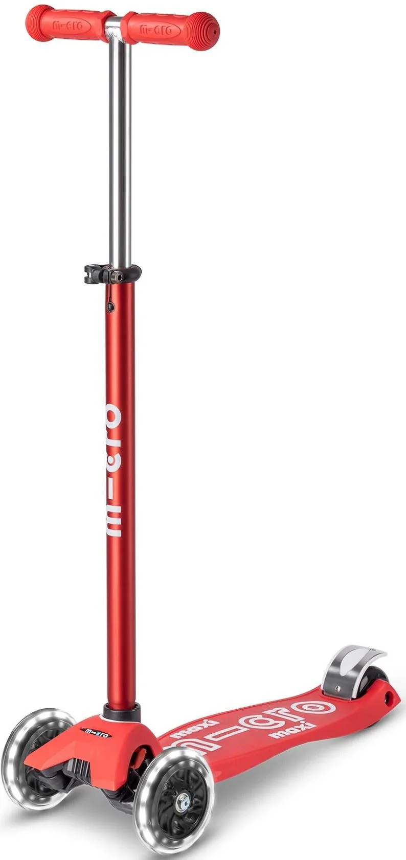 Trotineta Micro Maxi Deluxe LED Red foto