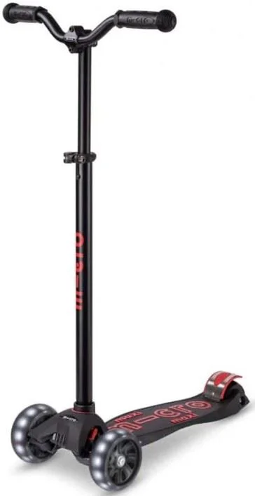 image for Самокат Micro Maxi Deluxe Pro LED Black Red foto