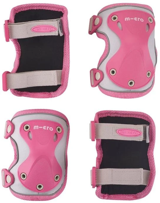 image for Set de protectii pentru genunchi si coate Micro reflective Pink M foto