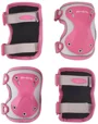 Set de protectii pentru genunchi si coate Micro reflective Pink M foto