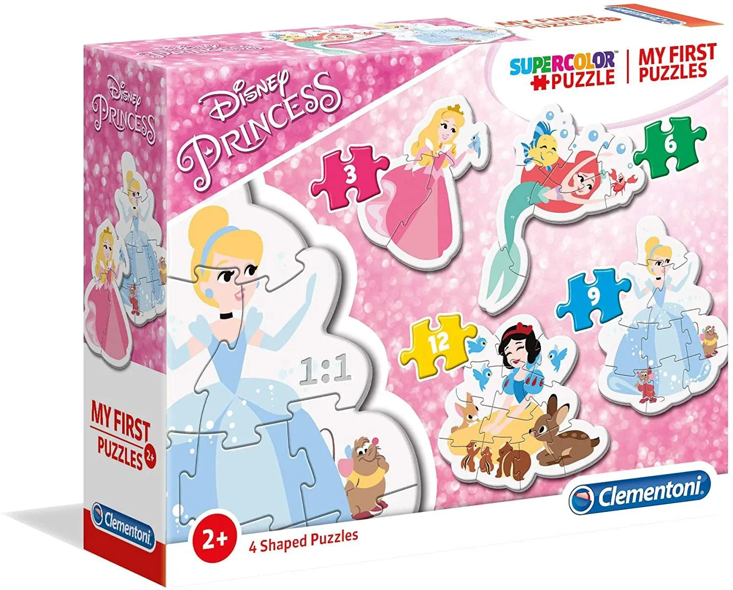 Puzzle Clementoni 4 in 1 Disney Princess foto