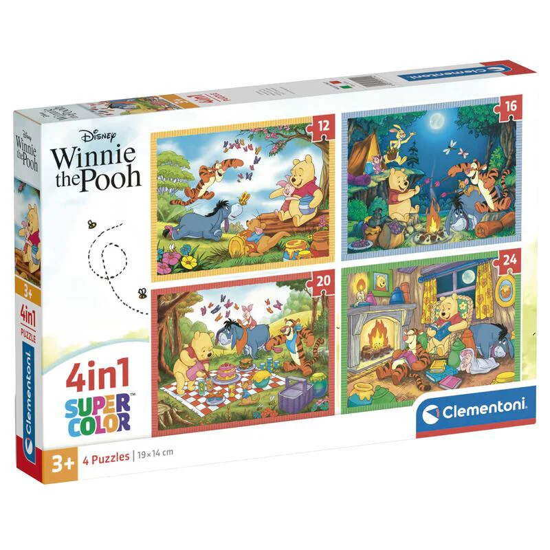 Puzzle Clementoni 4 in 1 Winnie The Pooh foto