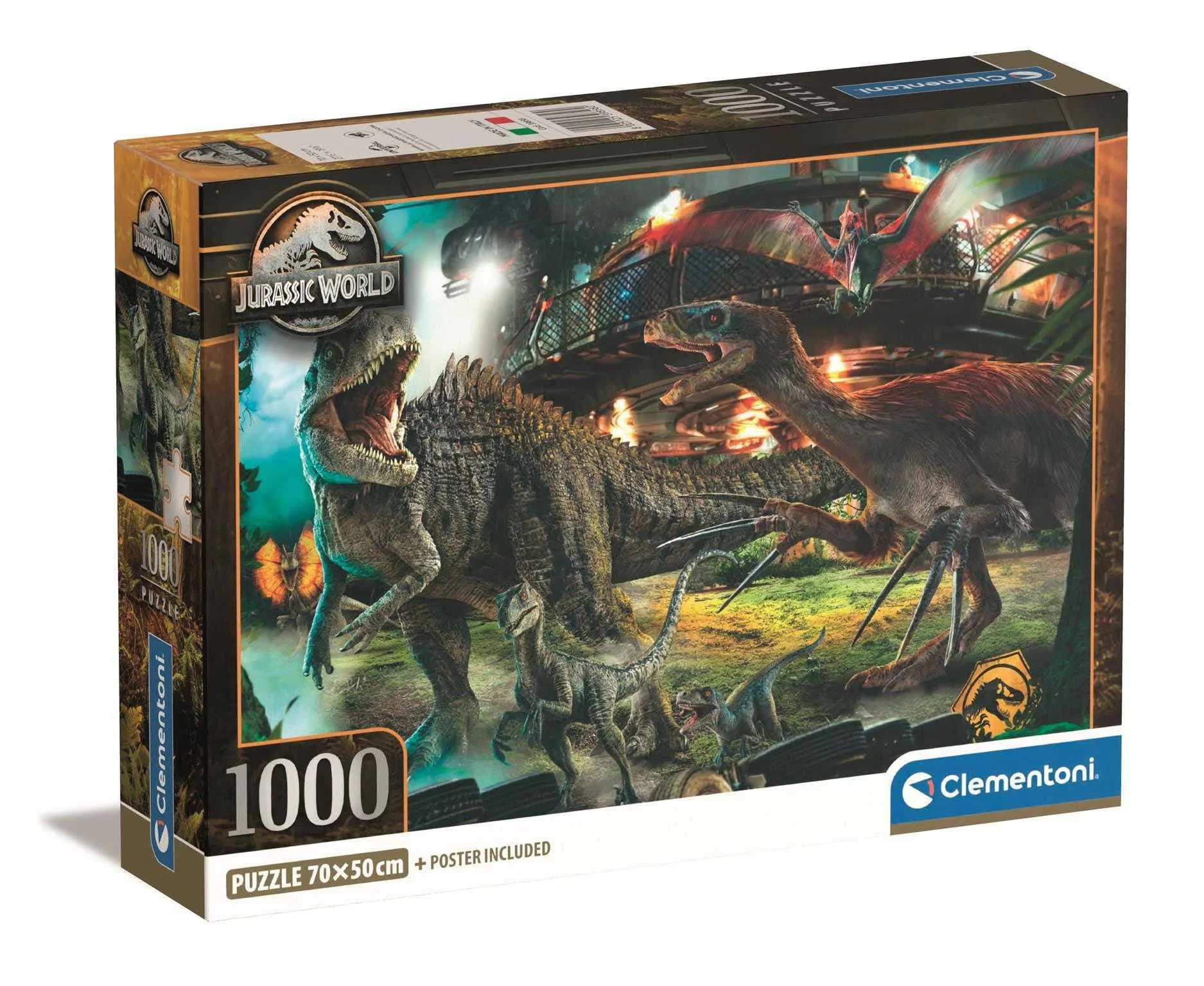 Puzzle Clementoni Compact Jurassic World, 1000 piese foto
