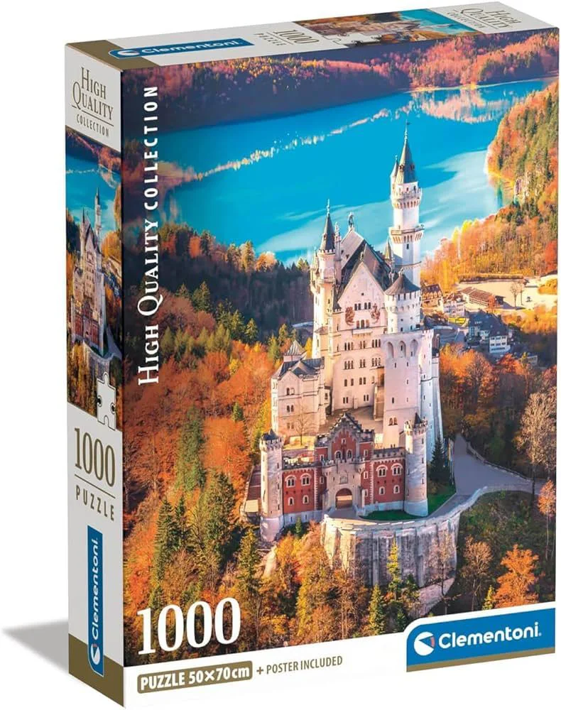 image for Puzzle Clementoni Compact Neuschwanstein, 1000 piese foto