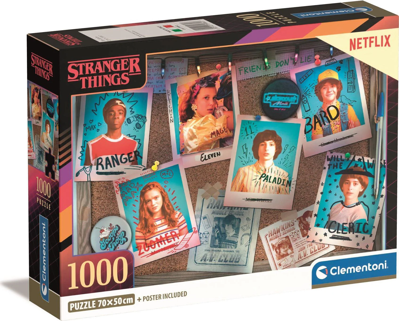 Пазл Clementoni Compact Stranger Things, 1000 деталей