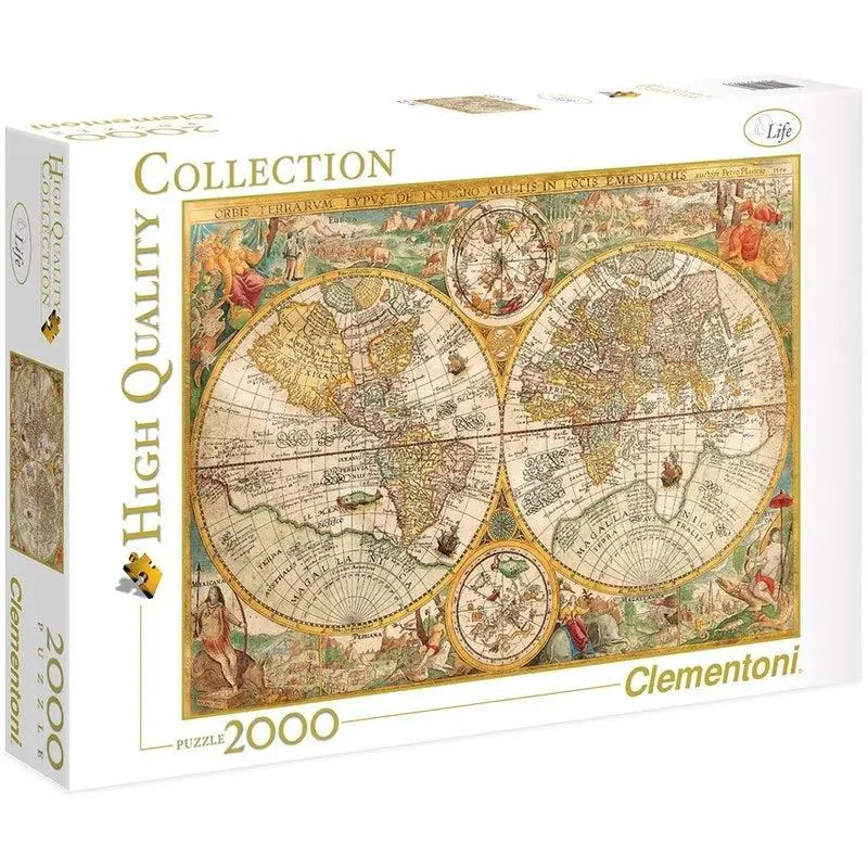 Puzzle Clementoni Harta veche, 2000 piese foto