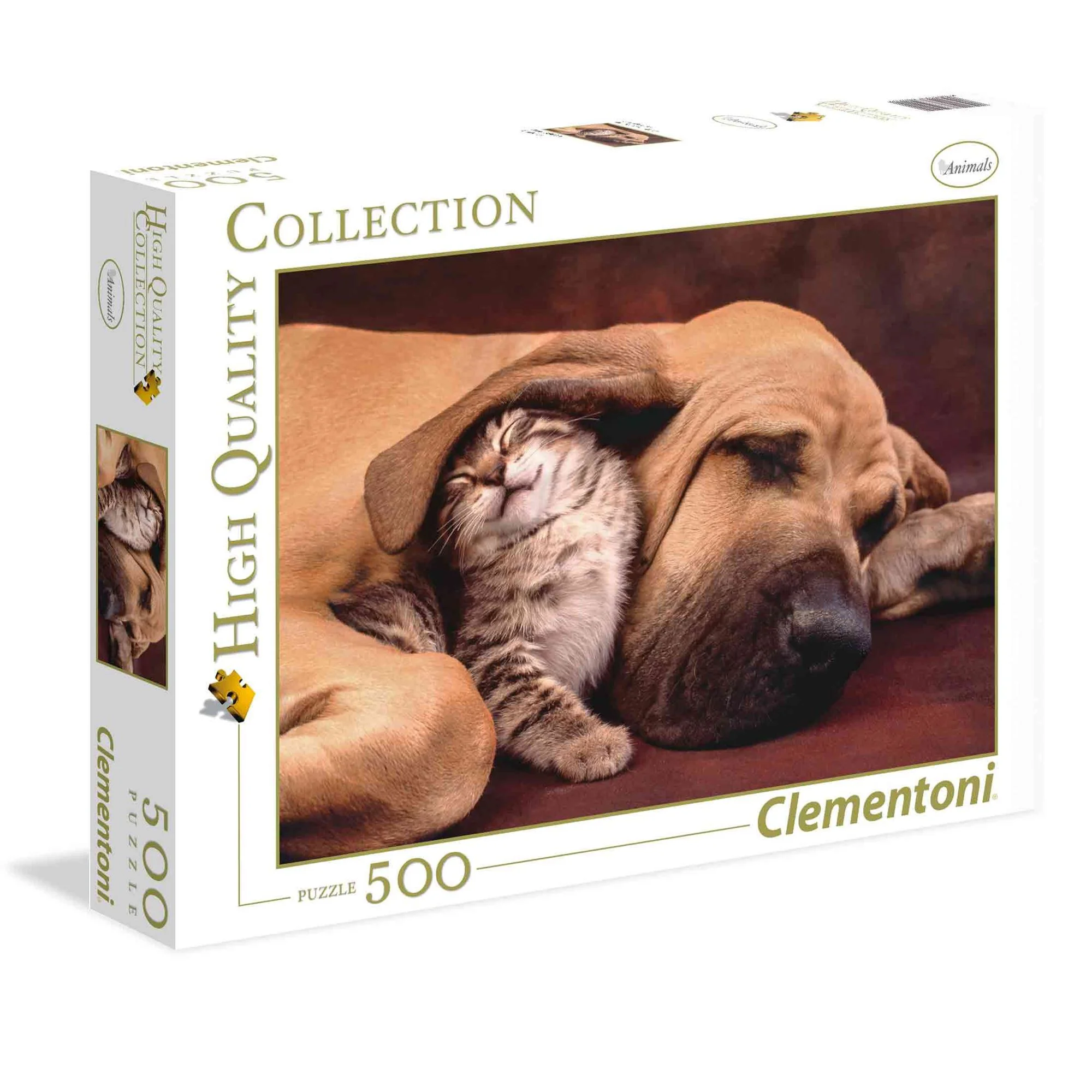 Пазл Clementoni Котенок и Щенок, 500 деталей