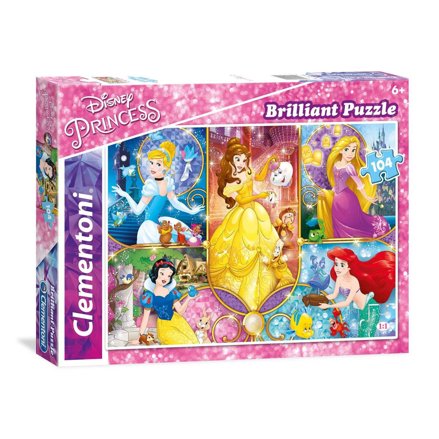 Puzzle Clementoni Disney Princess, 104 piese foto
