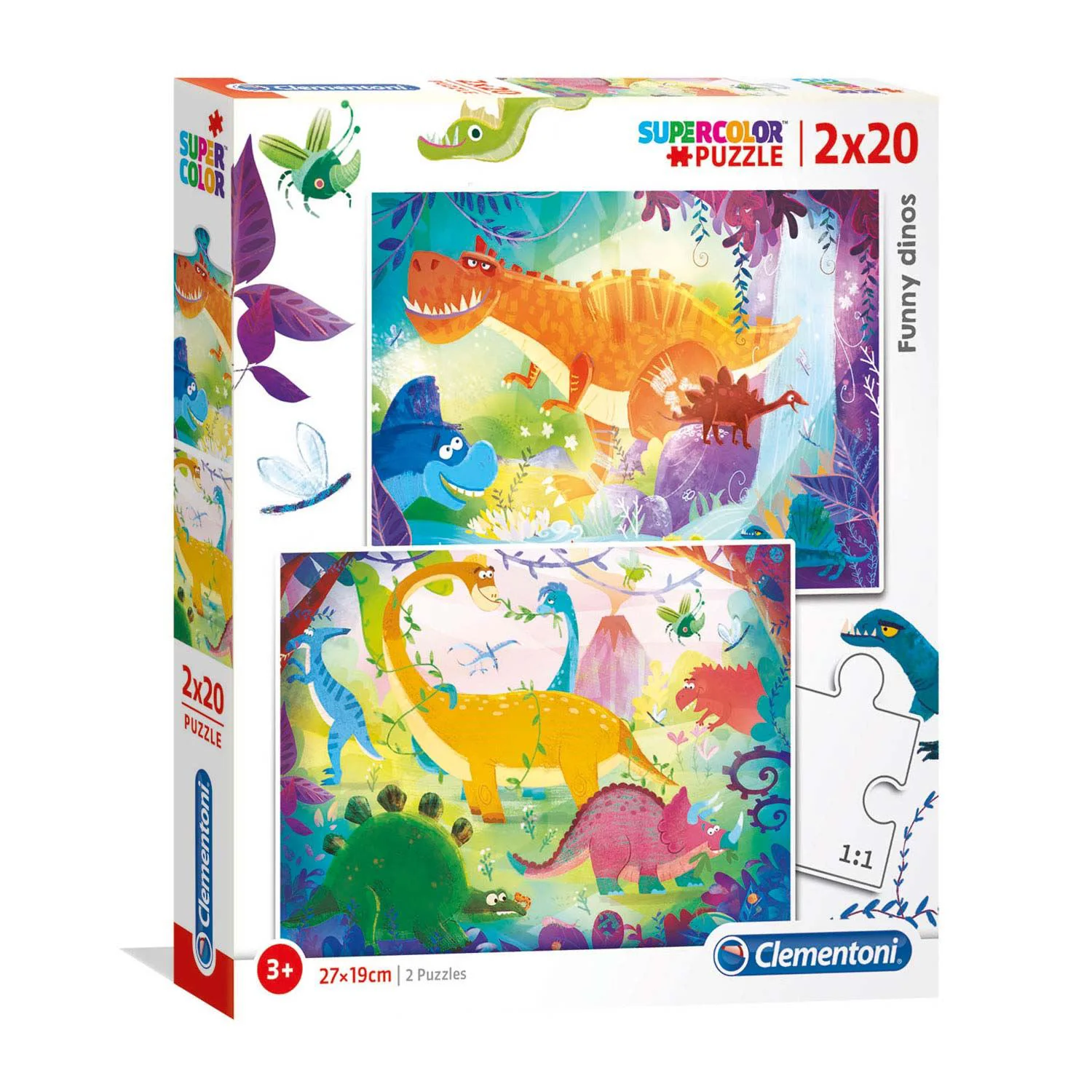 Puzzle Clementoni Dinos, 2x20 piese foto