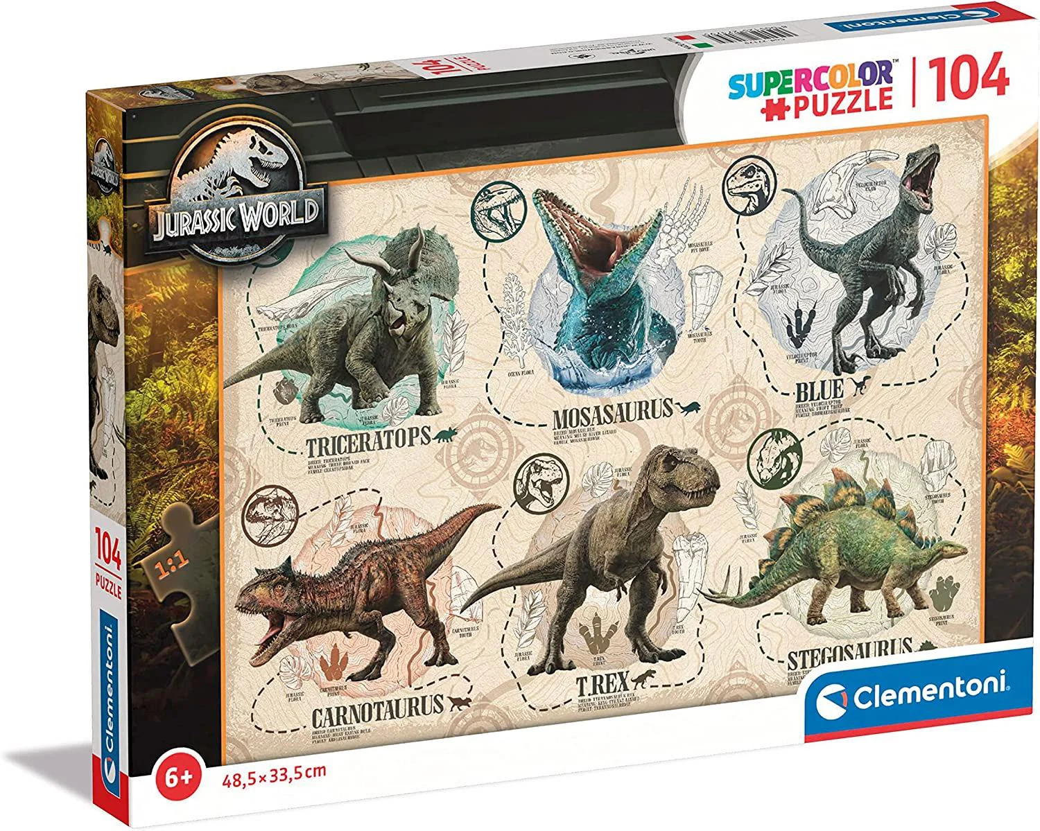 Puzzle Clementoni Jurassic World 1, 104 piese foto