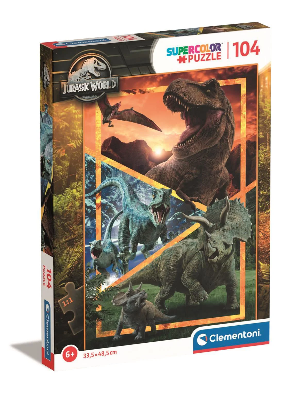 Puzzle Clementoni Jurassic World, 104 piese foto