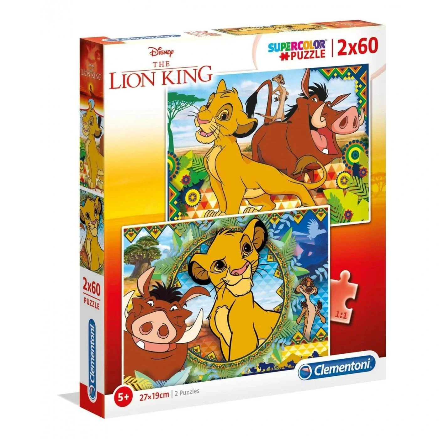 Puzzle Clementoni Lion King, 2x60 piese foto