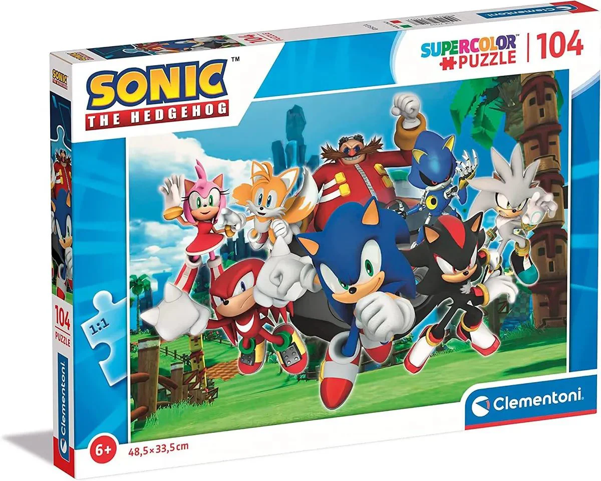 Puzzle Clementoni Sonic Ariciul, 104 piese foto