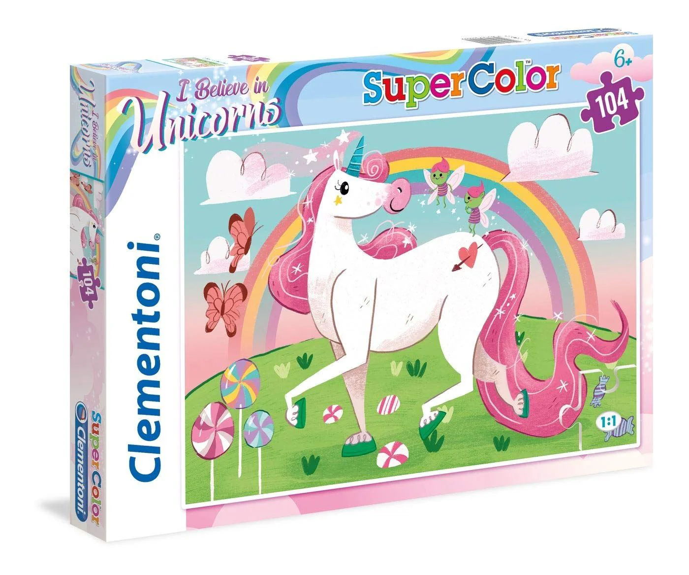 Puzzle Clementoni Unicorn, 104 piese foto