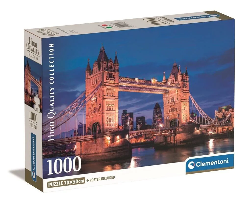 Puzzle Clementoni Tower Bridge at Night, 1000 piese foto