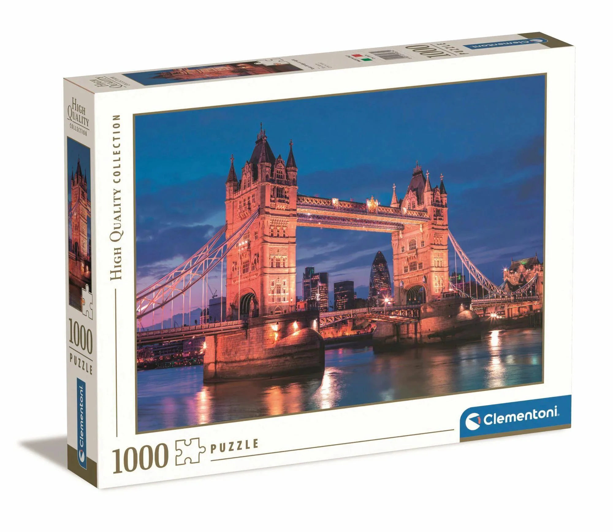 image for Puzzle Clementoni Tower Bridge at Night, 1000 piese foto