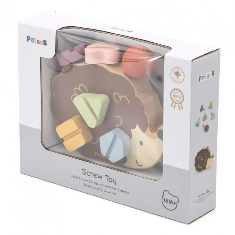 Sorter Viga Toys Arici cu suruburi si surubelnita