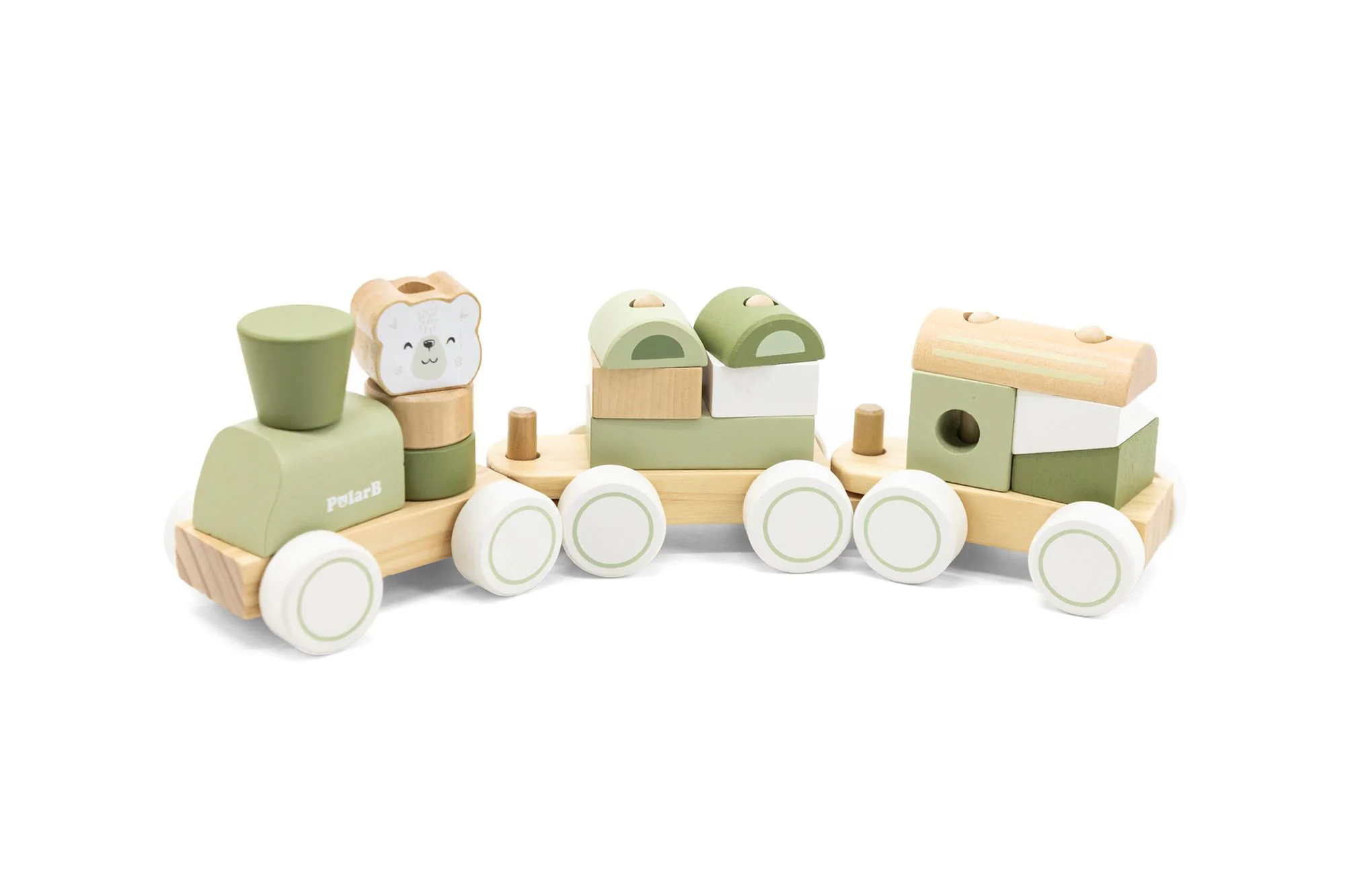 Sorter din lemn Viga Toys Trenuletul verde foto