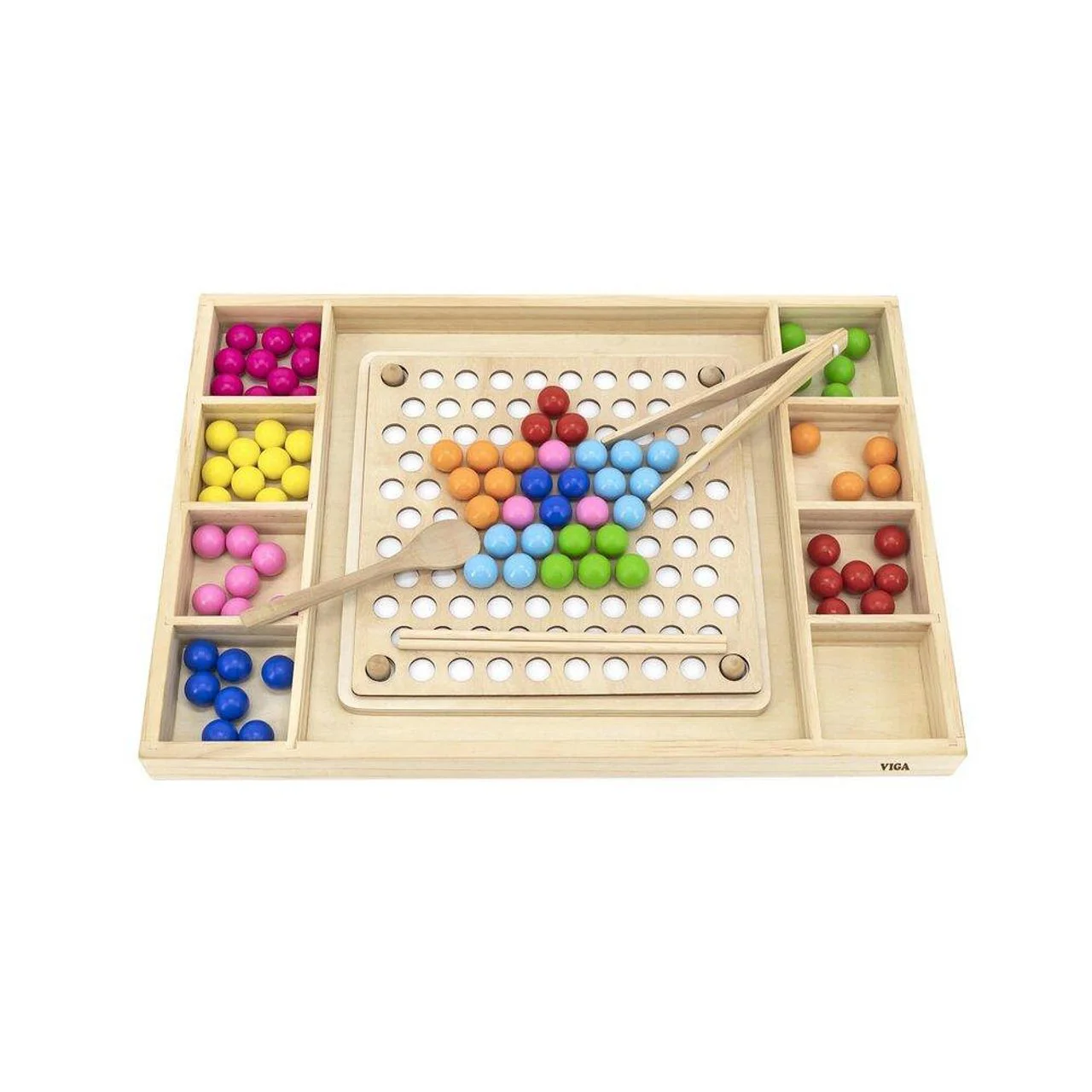 Joc educational Viga Toys Prinde si potriveste