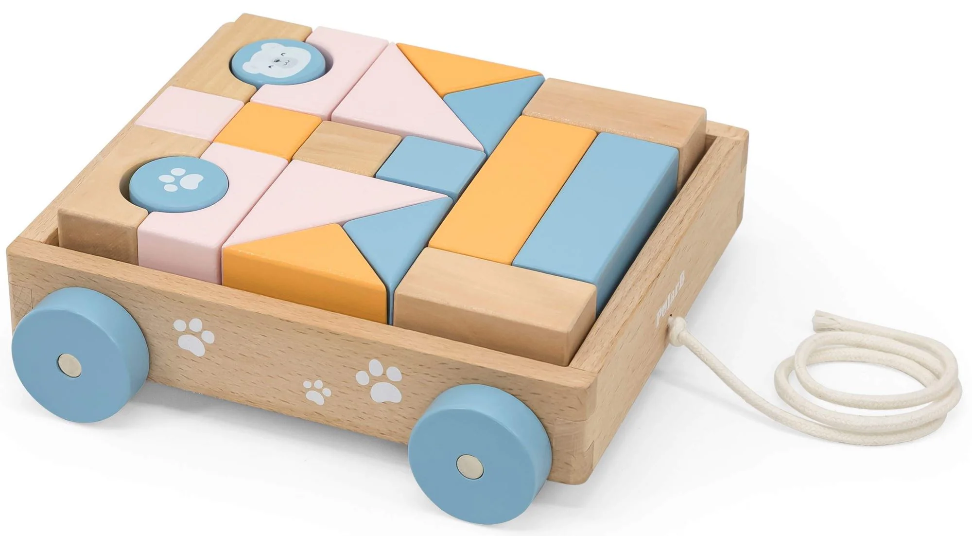image for Jucarie de tras din lemn Viga Toys cu siret, 20 piese foto