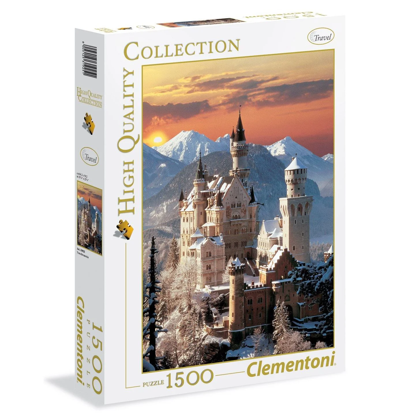 Puzzle Clementoni Neuschwanstein, 1500 piese