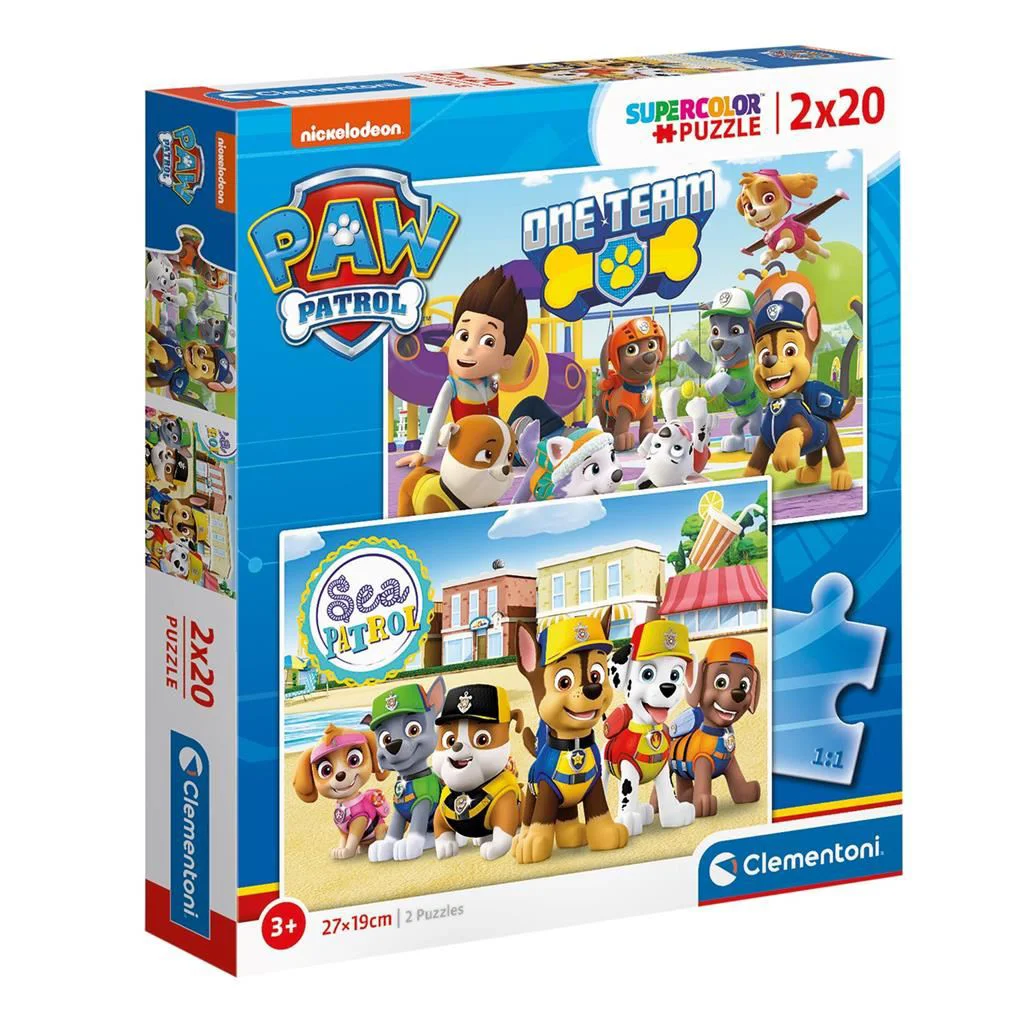 Puzzle Clementoni Paw Patrol, 2x20 piese foto
