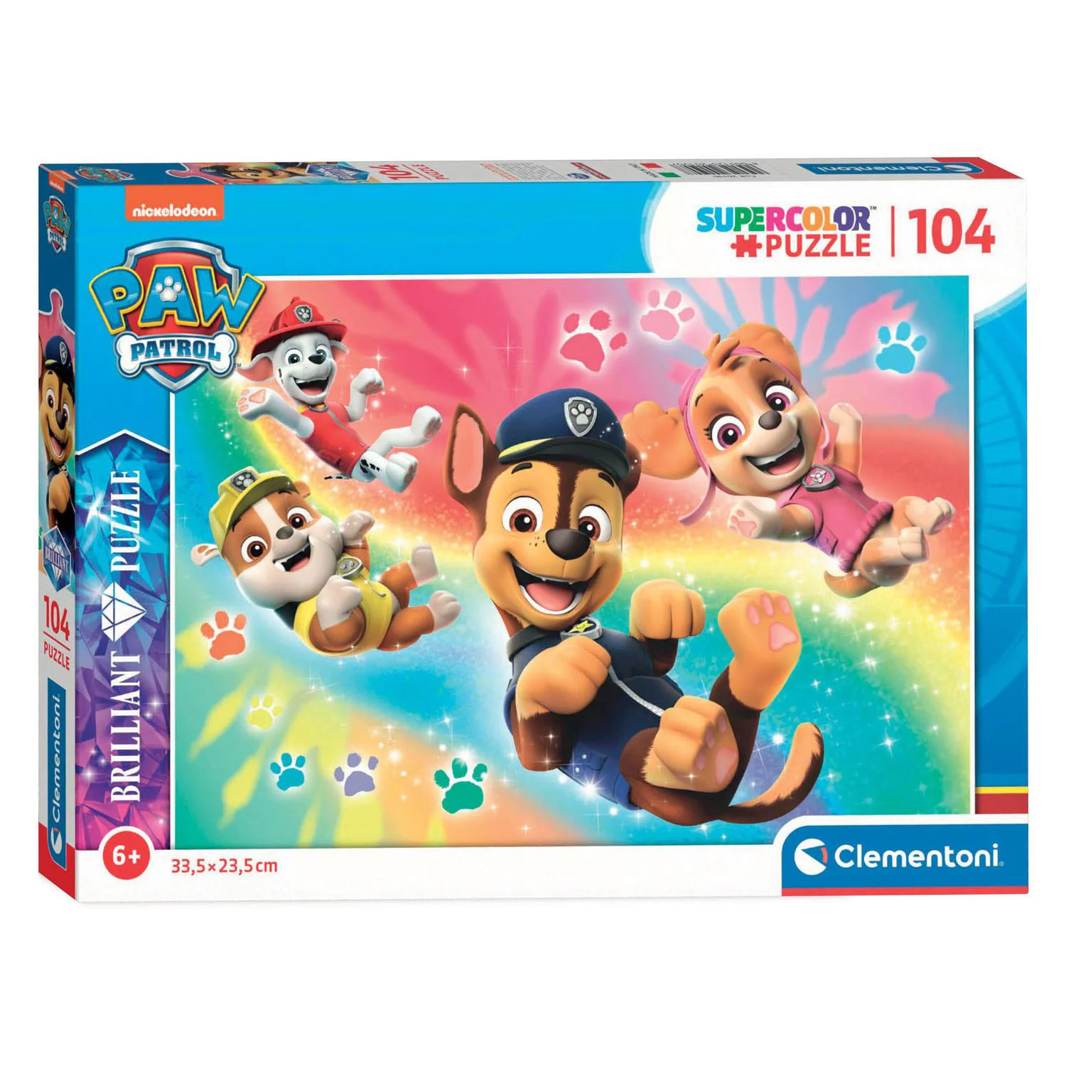 Puzzle Clementoni Paw Patrol Brilliant, 104 piese foto
