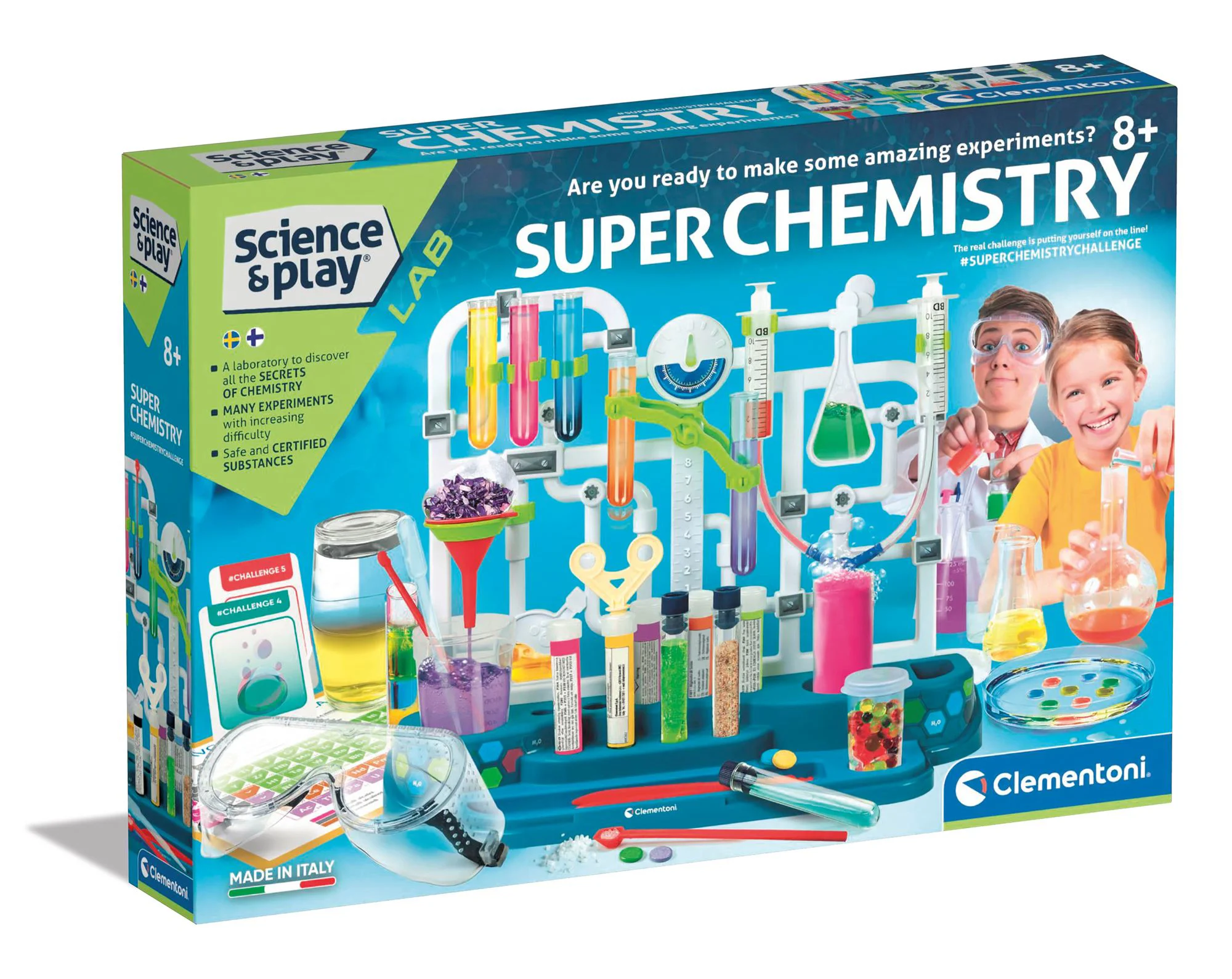 Set de stiinta Clementoni Science & Play Laborator de chimie