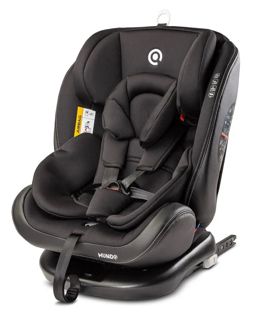 Scaun auto Caretero Isofix Mundo Black, 0-36kg foto