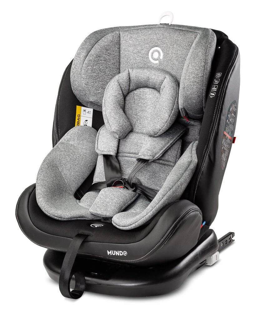 Scaun auto Caretero Isofix Mundo Grey, 0-36 kg foto