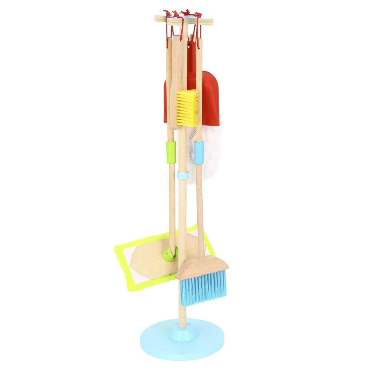 image for Set de joaca din lemn Tooky Toy Curatenie foto