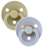 Set 2 suzete rotunde din latex BIBS Colour Khaki/Dusty Blue (0-6 luni) foto