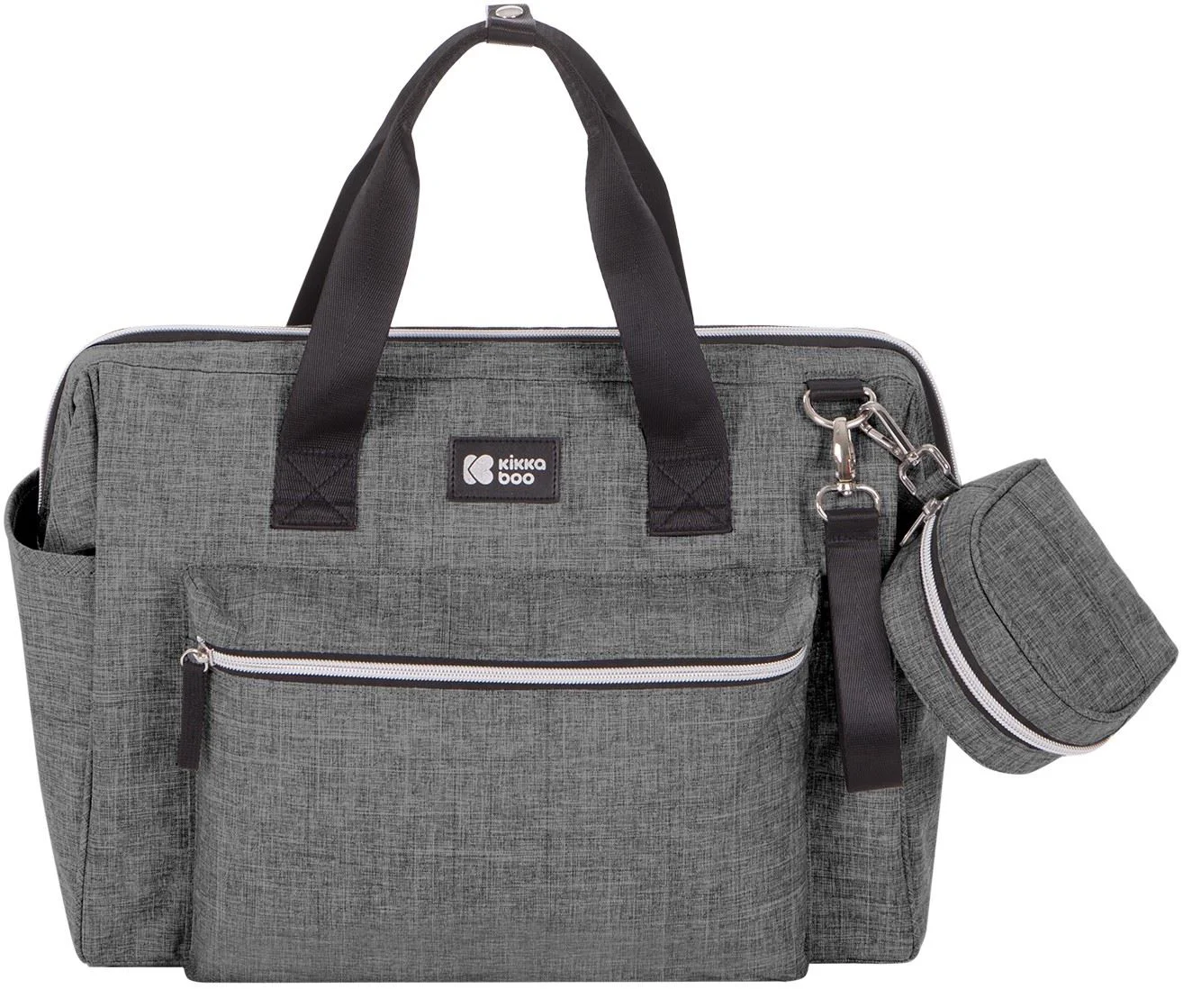 image for Geanta pentru mame KikkaBoo Maxi Dark Grey foto
