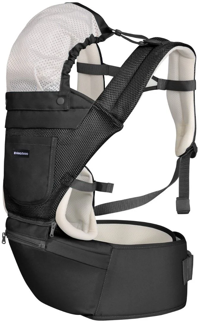 image for Рюкзак-кенгуру 3 в 1 KikkaBoo Chloe Mesh Black foto