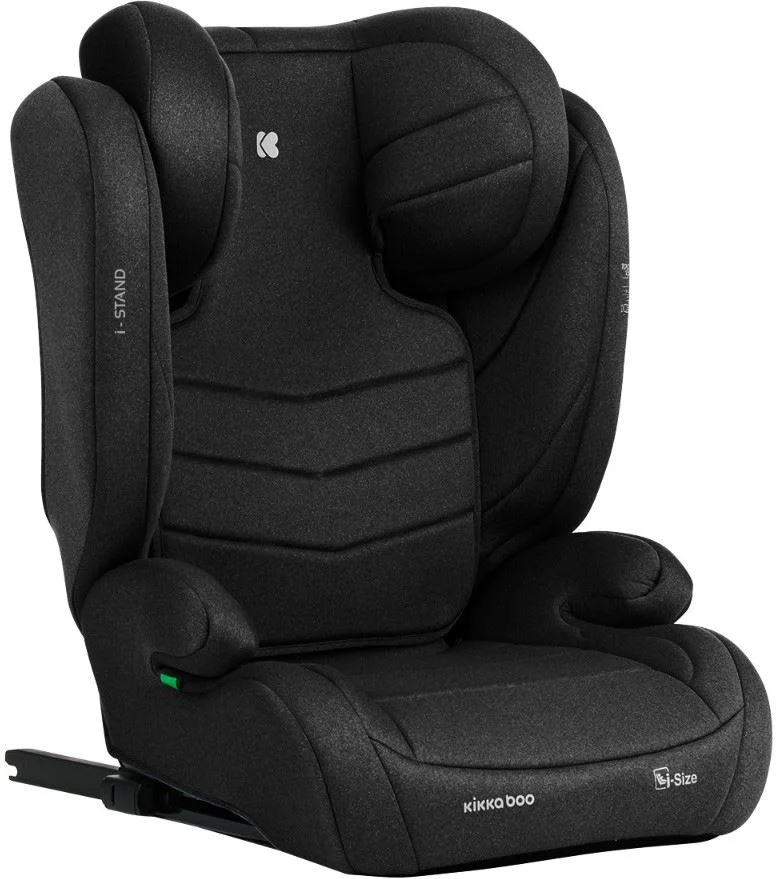 Scaun auto cu isofix i-Size KikkaBoo i-Stand Black, 100-150 cm