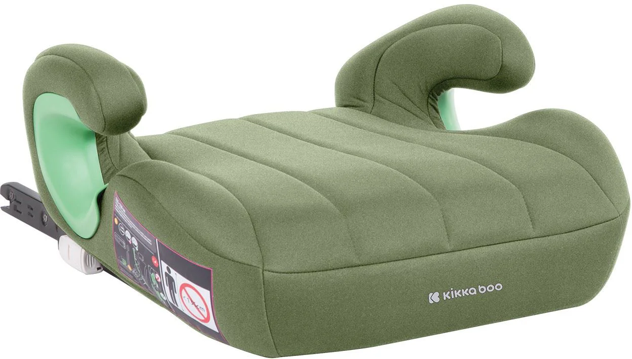 Scaun auto cu isofix KikkaBoo i-Way Army Green, 135-150 cm foto